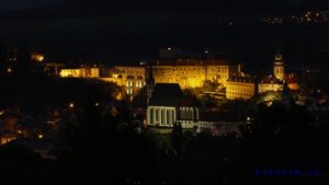 Český Krumlov v noci